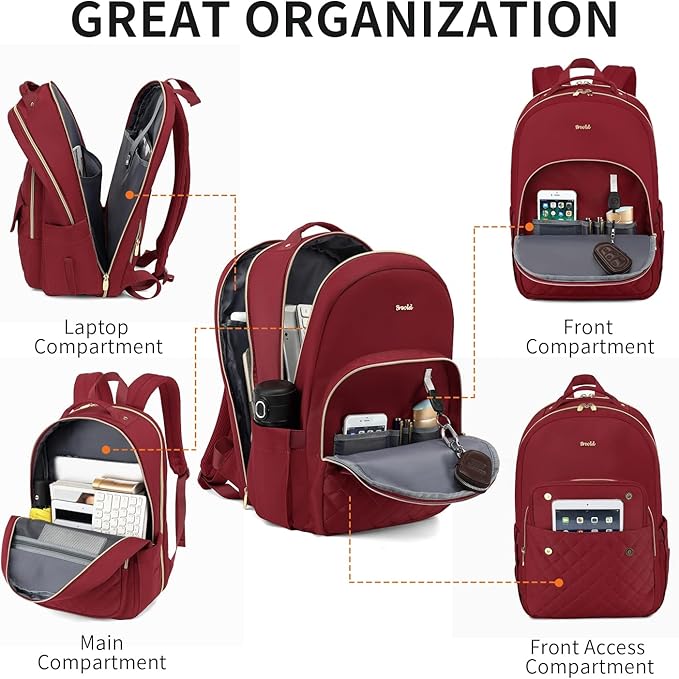 Medium Backpack Purse for Women Teacher Bag School Bookbags for Girls Middle School Laptop Backpack Work Backpack for Personal Essentials