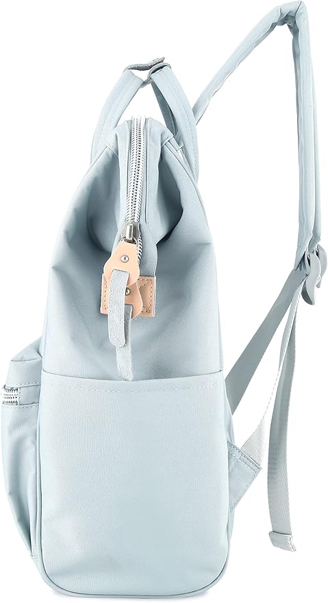 Himawari Laptop Backpack for Women & Men - Travel & Business Backpack With USB Charging Port, Water Resistant, College & Doctor Bag (Light Blue, Regular)