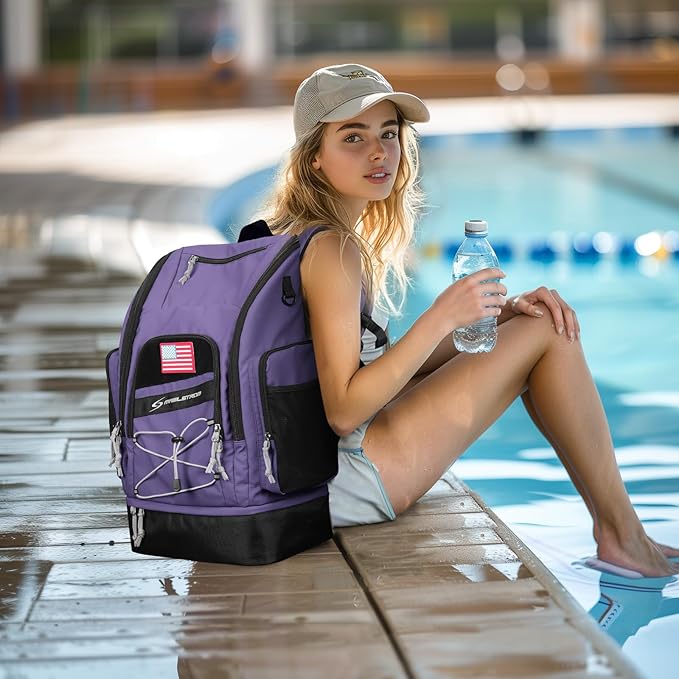 Maelstrom Swim Backpack 35L - Waterproof with Separate Shoe & Wet Compartment for Gym and Sports