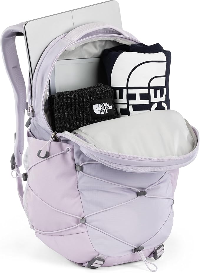 The North Face Women's Borealis Commuter Laptop Backpack - Everyday Travel Bag, Laptop Sleeve, Reflective Details, Lavendaer Fog, One Size