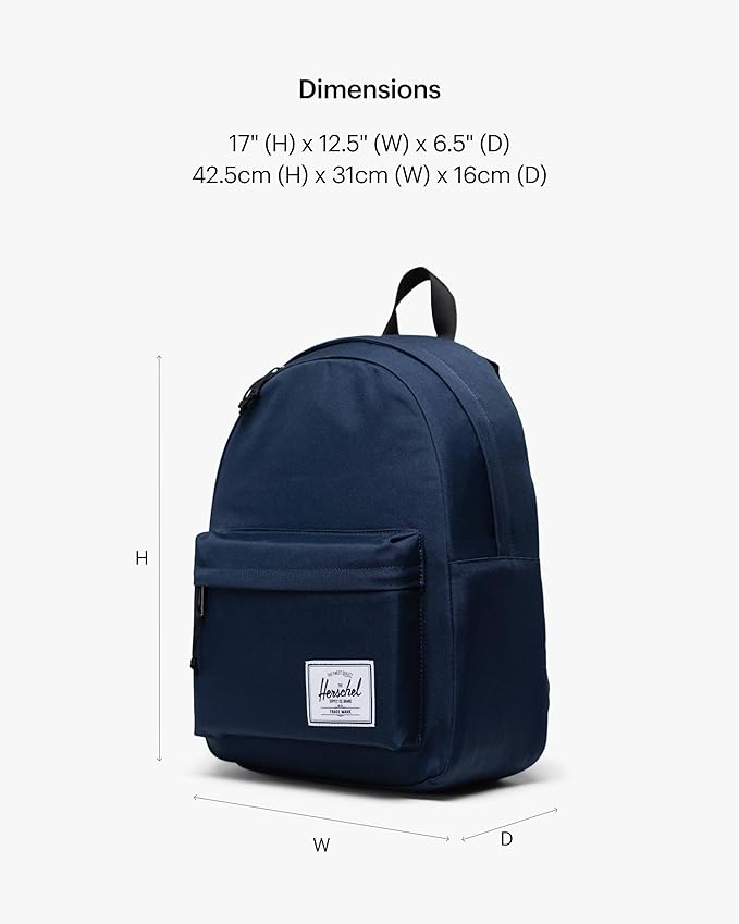 Herschel Supply Co. Unisex Classic Backpack, Blue, 26L