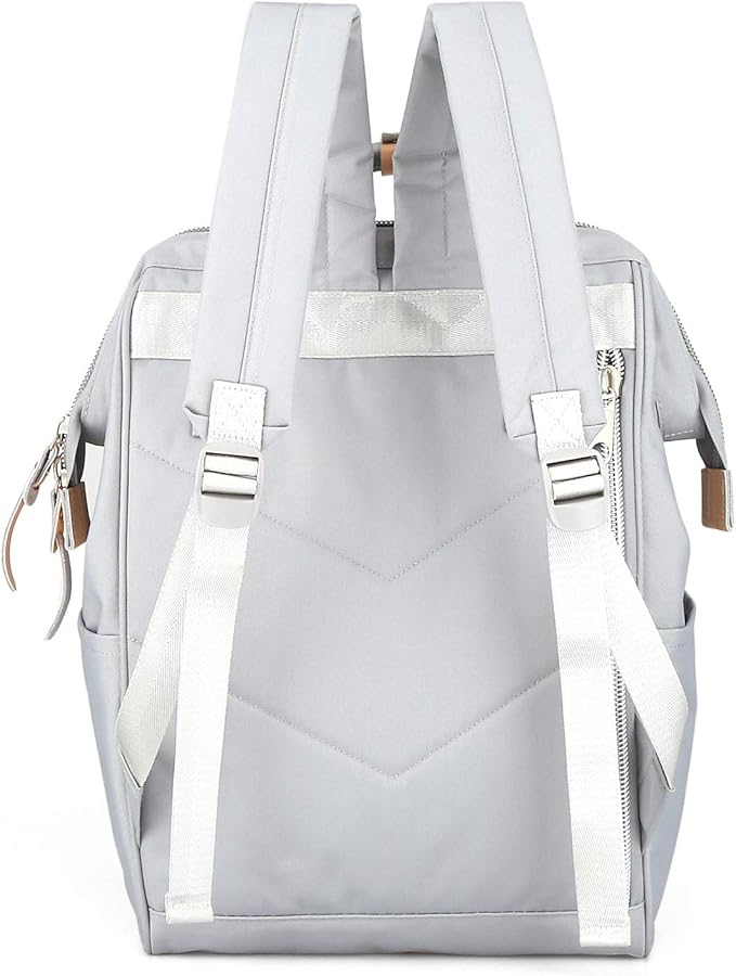himawari Laptop Backpack for Women&Men Travel Backpack With USB Charging Port Large Business Bag Water Resistant College Bag Computer Doctor Bag(1881-Grey)