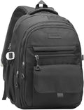 Phaoullzon Boys School Backpack for Girls, College Aesthetic Laptop Bookbag for Travel,Black