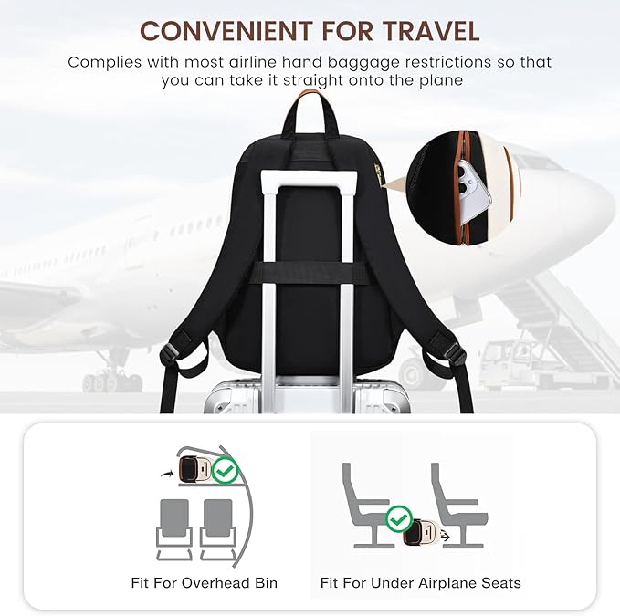 LOVEVOOK 15.6 inch Laptop Backpack - Versatile Work and Computer Backpack for Men and Women, Durable and Stylish Design