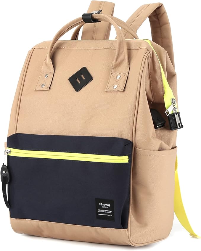 Himawari Laptop Backpack for Women & Men - Travel Backpack With USB Charging Port, Water Resistant, College & Business Bag