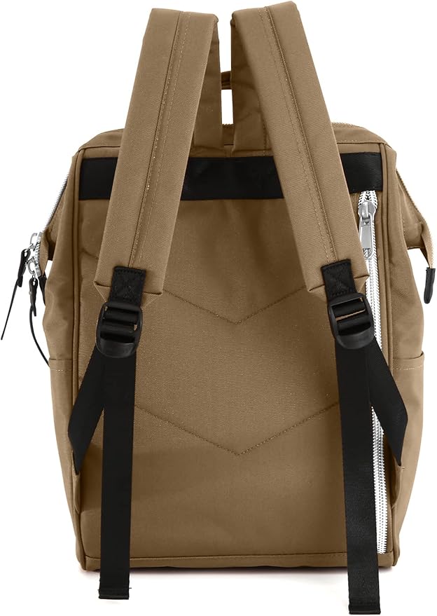 himawari Laptop Backpack for Women & Men 16 Inch - Water Resistant Anti-Theft Travel Backpack with USB Charging Port, Large Business Computer Bag for College (1881-mocha)