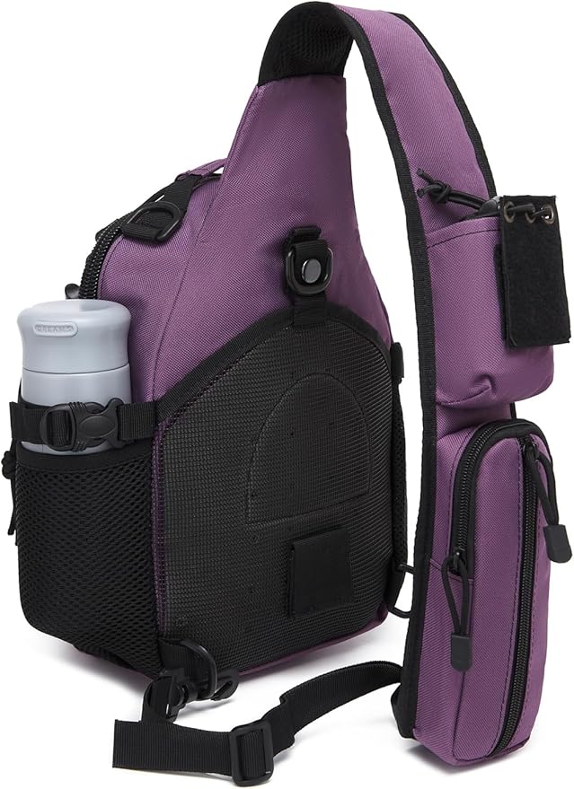 ATBP Small Tactical Holster Sling Backpack Accessories Shoulder Pouch Water Bottle & Radio Holder Crossbody Bag for Men