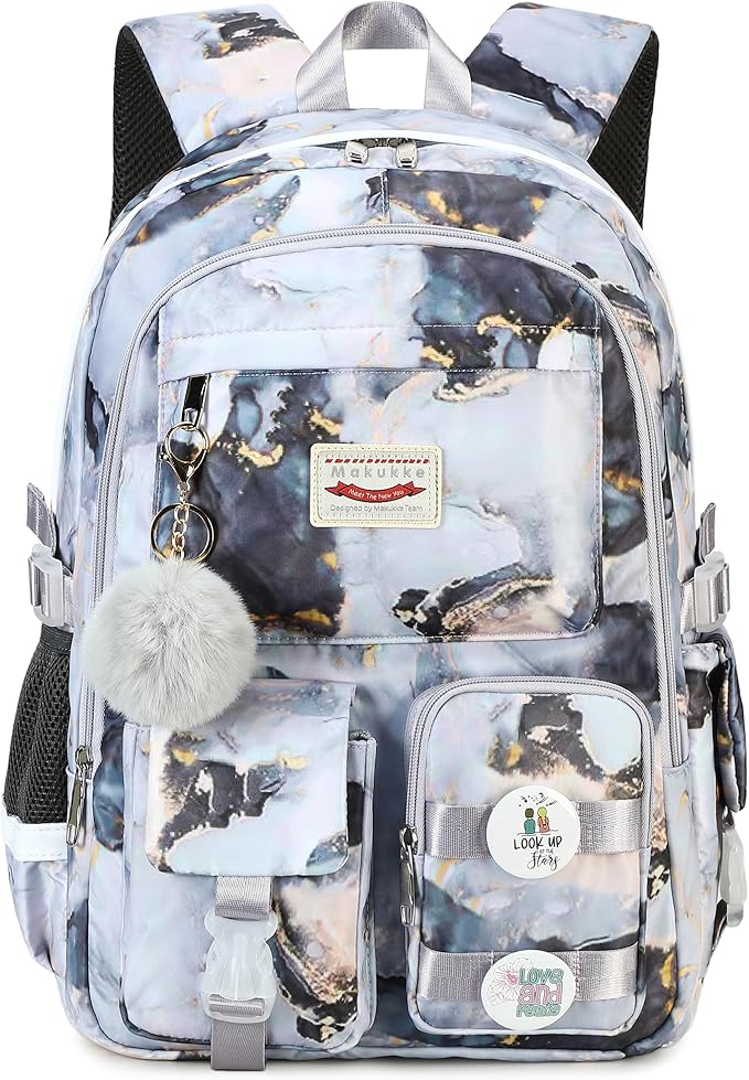 Makukke School Backpacks for Teen Girls - Laptop Backpacks 15.6 Inch College Cute Bookbag Anti Theft Women Casual Daypack