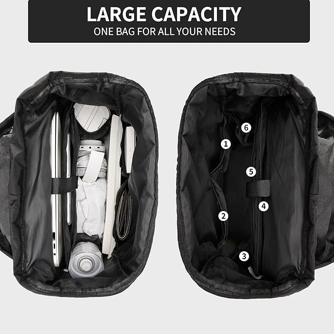 Drawstring Backpack for Teen Girls Boys, Work College Travel 17 Inch Laptop Backpack, Cute Back to School Bookbag, Casual Daypack for Middle High School University Daily Use Gym