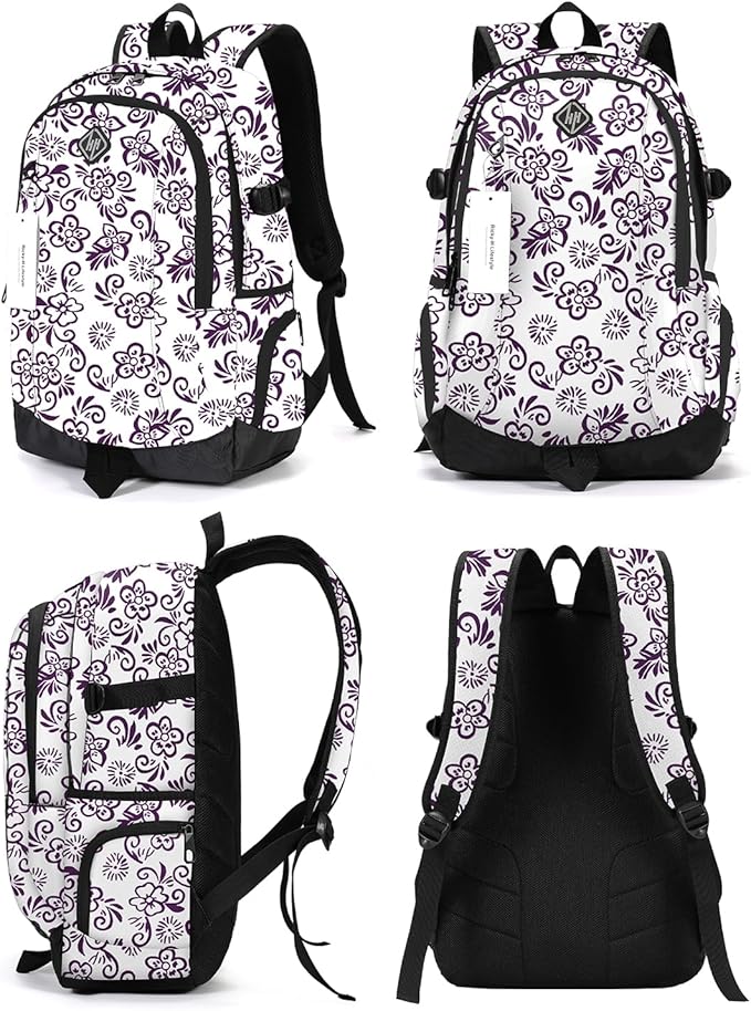 rickyh style School Backpack Travel Bag for Men & Women Lightweight College Back Pack with Laptop Compartmen