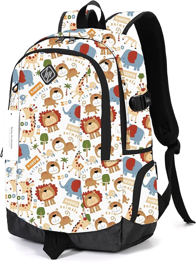 rickyh style School Backpack Travel Bag for Men & Women Lightweight College Back Pack with Laptop Compartmen