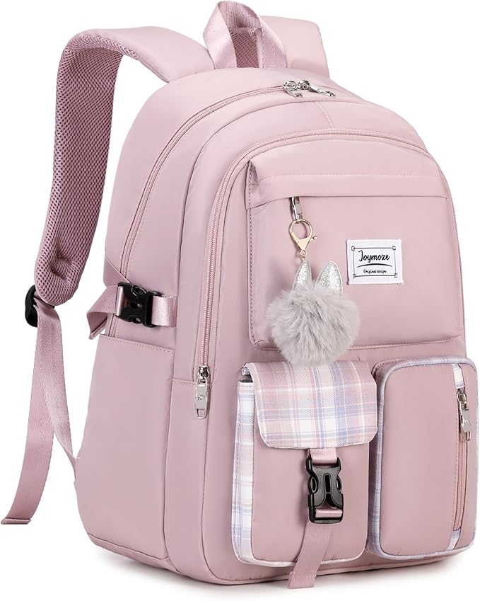 Joymoze Women Fashion Travel Backpack Set Roomy Laptop Rucksack Set Casual Daypack for Girl Purple