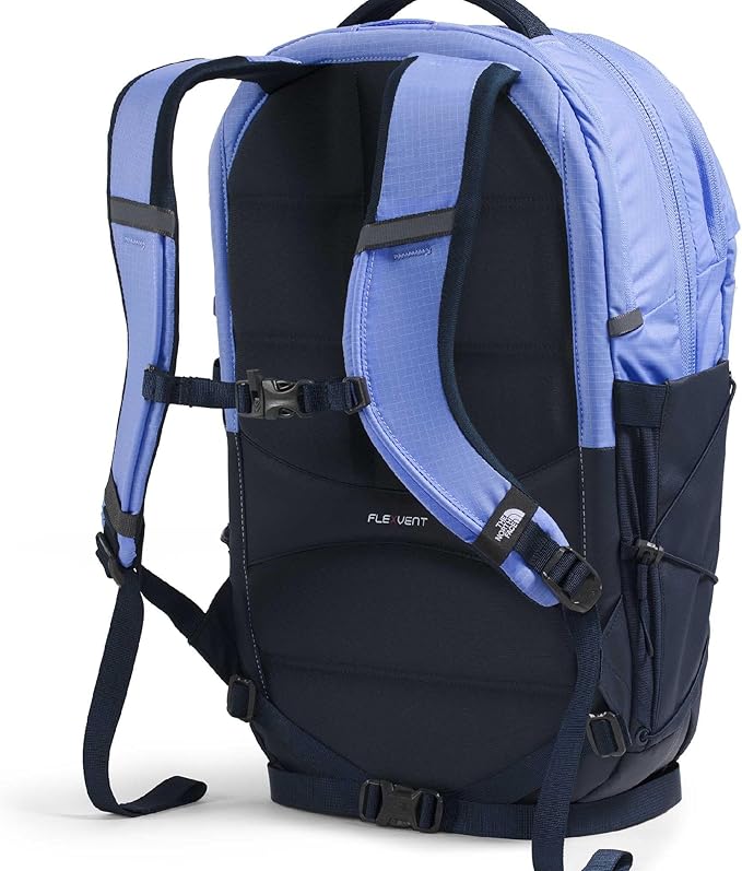 The North Face Women's Borealis Commuter Laptop Backpack - Everyday Travel Bag, Laptop Sleeve, Reflective Details, Periwinkle Glow/Summit Navy/Lemon Mist, One Size
