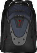 Wenger Ibex 17 inch Laptop Backpack, Men's and Women's Laptop Bag, Black/Gray/Blue