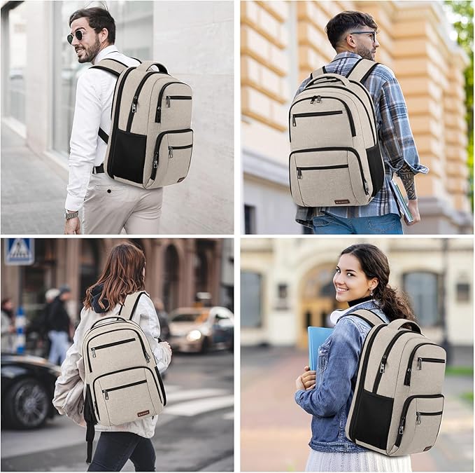 BIKROD Backpack for Girls Women, School Backpack for Teen Boys, Lightweight Casual High School Bookbag, Daily-use Travel Laptop Backpack with USB Charging Port Fits 15.6 Inch Notebook