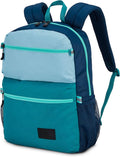 High Sierra Everclass Backpack - Travel or Work Laptop Bookbag with 360° Reflectivity, Dual Water Bottle Pockets & Fits Laptops Up To 15.6”, One Size, Glacial Blue/Sea/Tide Navy