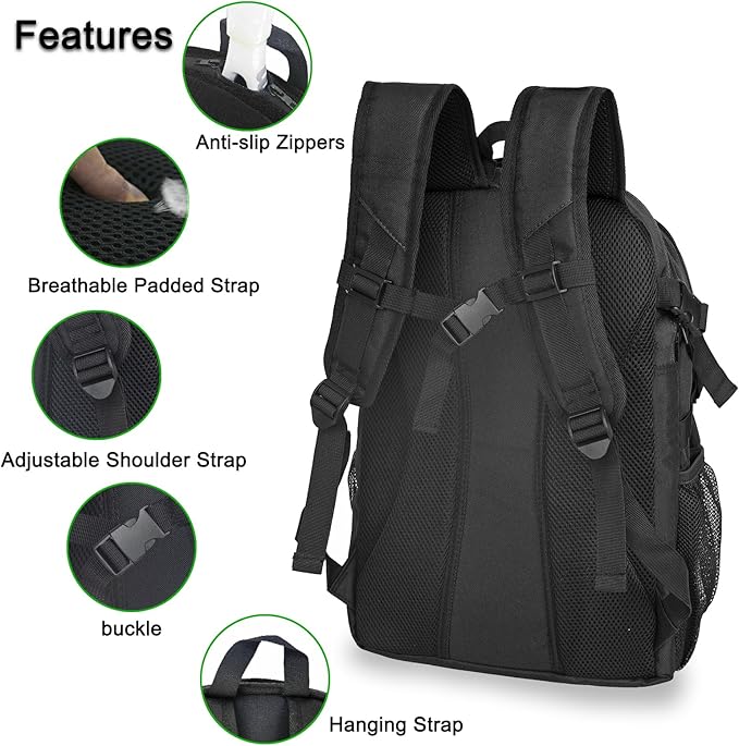 Soccer Backpack for Men and Women,Sports Bag with Ball Compartment,Gym Backpack with Shoe Compartment