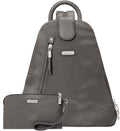 Baggallini Metro Backpack with RFID Phone Wristlet - 9x11 Convertible Sling Bag for Women with Adjustable Shoulder Straps