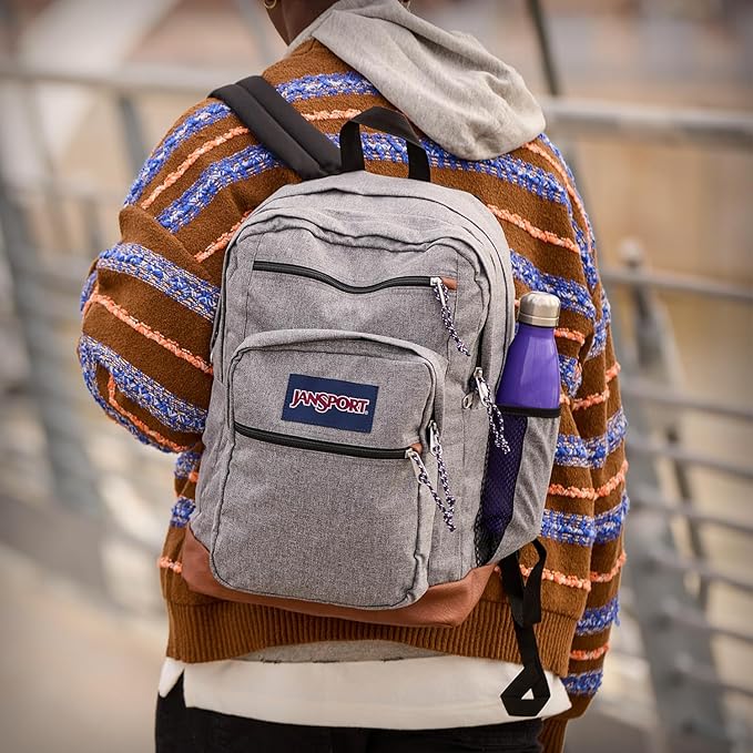 JanSport Cool Backpack, with 15-inch Laptop Sleeve - Large Computer Bag Rucksack with 2 Compartments, Ergonomic Straps, Russet Red