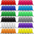 120-Pcs Drawstring Backpack,Drawstring Bags Bulk,Cinch Sack String Back Bag Draw String Storage Bags for Sports, Gym, Travel, Women Men Outdoor 12 Colors