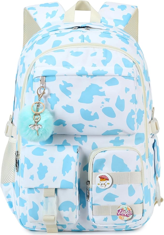 Hidds Backpack for Girls College School Backpacks Kids Bookbag School Bag Travel Laptop Daypack Teens Women (Blue)