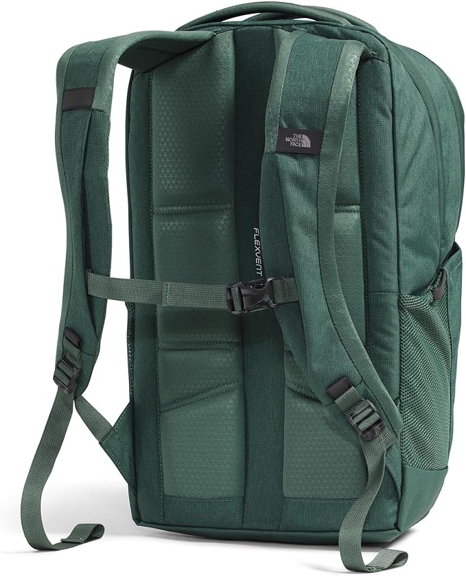 The North Face Jester Everyday Laptop Backpack - Commuter Daypack, Water Repellent, Laptop Sleeve, Duck Green Dark Heather/TNF Black, One Size