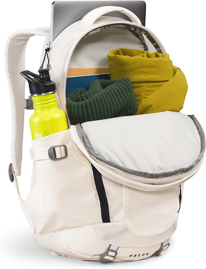The North Face Women's Recon Everyday Laptop Backpack, Gardenia White/TNF Black, One Size