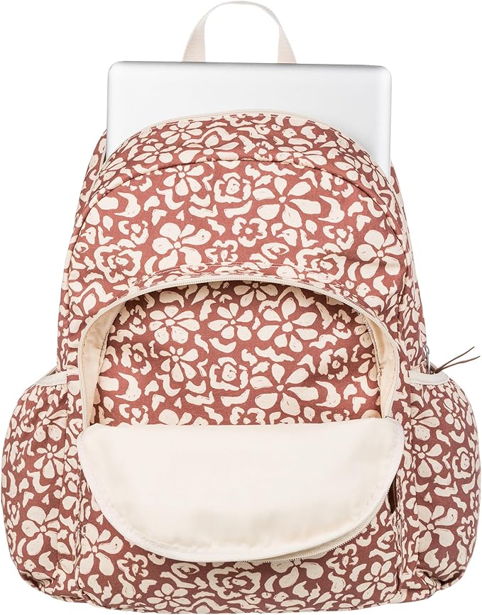 Roxy Women's Moon Magic Backpack | Travel | Vacation | Everyday Carry | Laptop Sleeve | Padded Straps | 22L - Russet Free Fallin Floral