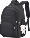 Cute Girls Backpack for School Kids Travel College backpack for Women Teen Black Bookbags Aesthetic Laptop Bagpack