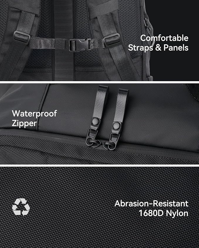 Arxus 40L Travel Backpack for Men Women, Business Laptop Bag Fits 16", TSA Approved Carry on Luggage, Expandable Rucksack