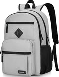 BIKROD Backpack for Men and Women, Lightweight Casual School Backpack for Teens Boys and Girls, Daily-use Travel Laptop Backpack with 17.3 Inch Notebook, High School Bookbag