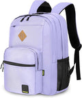 Goloni Lightweight Laptop Backpack 1.1Lbs, 36L Wear-Resistant Water Resistant Backpack with Laptop Compartment for Men Women, College Work Travel Bookbag,Light Purple