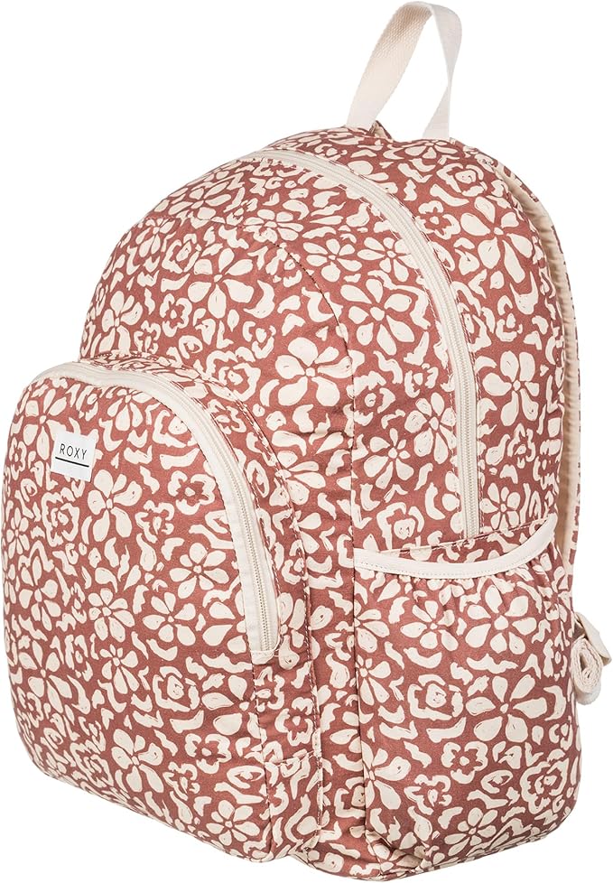 Roxy Women's Moon Magic Backpack | Travel | Vacation | Everyday Carry | Laptop Sleeve | Padded Straps | 22L - Russet Free Fallin Floral