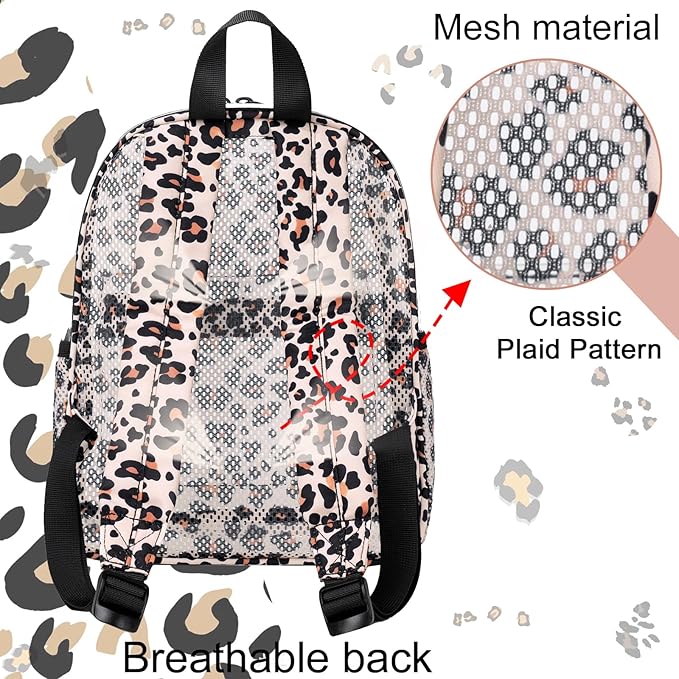 BTOOP Clear Mini Backpack for Stadium Events 12x12x6 Small Transparent Backpacks Plastic See Through Clear Bag for Concerts Work Festival Security Travel
