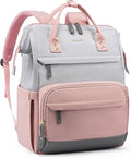 LOVEVOOK Laptop Backpack for Women, 18 Inch Work Business Backpacks Purse With Large Capacity, Waterproof Nurse Bag College Bookbag for School, Waterproof Casual Daypack for Travel