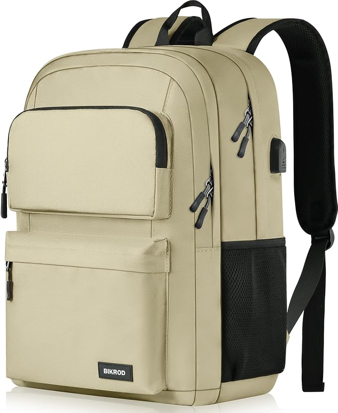 Backpack for School Teen Boys and Girls, Carry-on Lightweight Casual Bookbag with USB Charging Port Fit 15.6 Inch Notebook