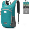 HALOVIE Small Hiking Backpack 10L Packable Lightweight Daypack Foldable Travel Back Pack for Women Men(Cyan)
