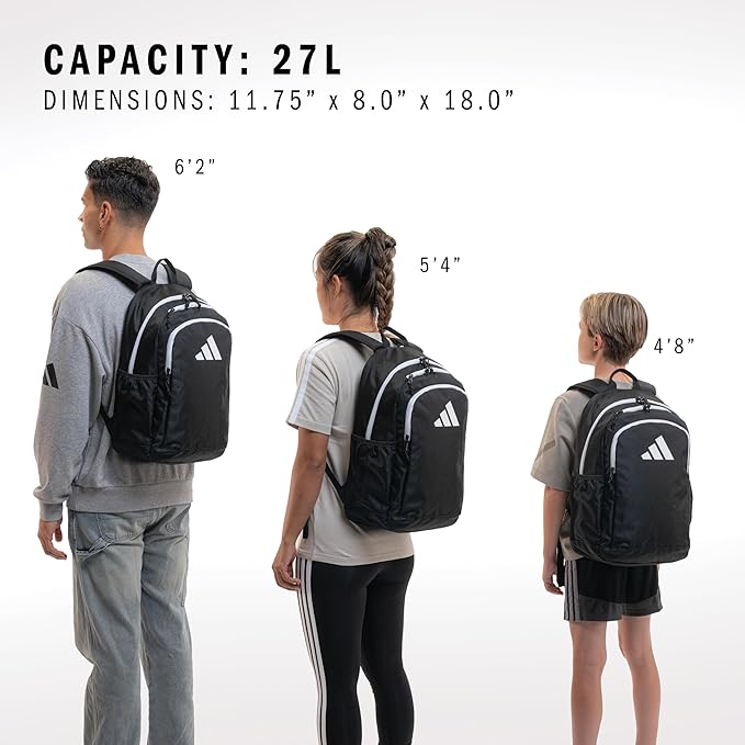 adidas Affiliate Small Backpack for women and men, durable bag with laptop sleeve