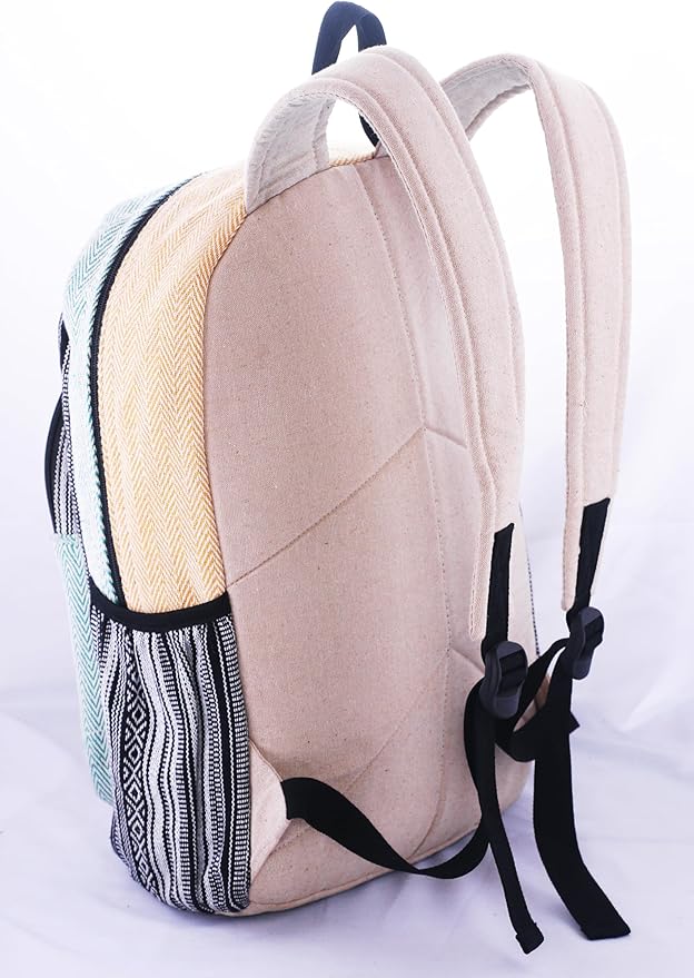 Anitya Hemp Backpack, Multi-Functional Pockets, Eco-Friendly, Unisex, Hiking Daypack, Durable Rucksack (AHLB013)