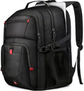 Extra Large 55L Travel Backpack, 18 inch Laptop Bag for Men, TSA Approved Heavy Duty with Charging Port, Anti Theft Rucksack for Business Work College, Black