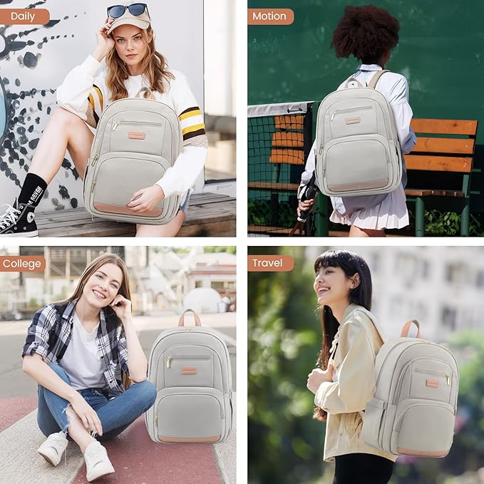 LOVEVOOK 17.3 inch Laptop Backpack - Versatile Work and School Backpack for Men and Women, Durable and Stylish Design
