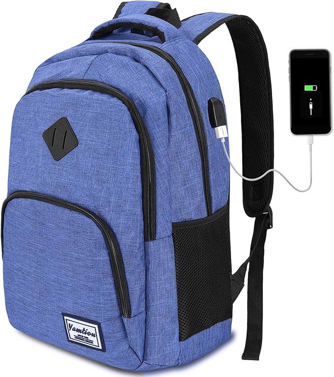 YAMTION Men's and Women's Computer Backpack with USB Charging for Travel Campus Business 35L