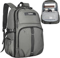 Goloni Airline Approved Travel Backpack 35L - Under Seat Carry On, Water Resistant 15.6 Inch Laptop Compartment for Men Women Work Travel,Gery