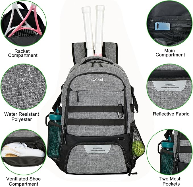 Soccer Backpack for Men and Women,Sports Bag with Ball Compartment,Gym Backpack with Shoe Compartment