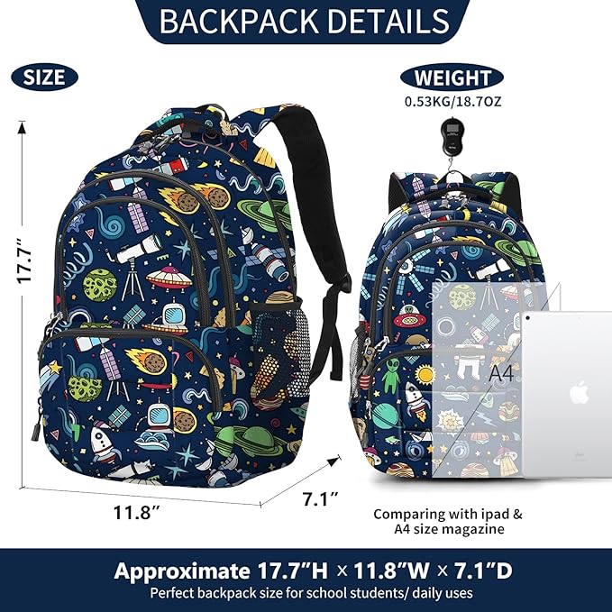 rickyh style Lightweight Elementary Durable Backpack Student Kids Waterproof Backpack