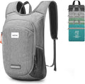 HALOVIE Small Hiking Backpack 10L Packable Lightweight Daypack Foldable Travel Back Pack for Women Men(Lightgray)