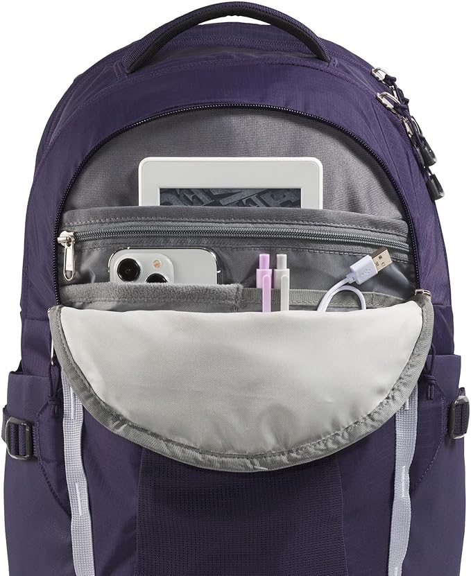 The North Face Women's Recon Everyday Laptop Backpack - Commuter Travel Bag, 18" Laptop Sleeve, Water-Repellent, Eternal Purple/Blue Flax, One Size
