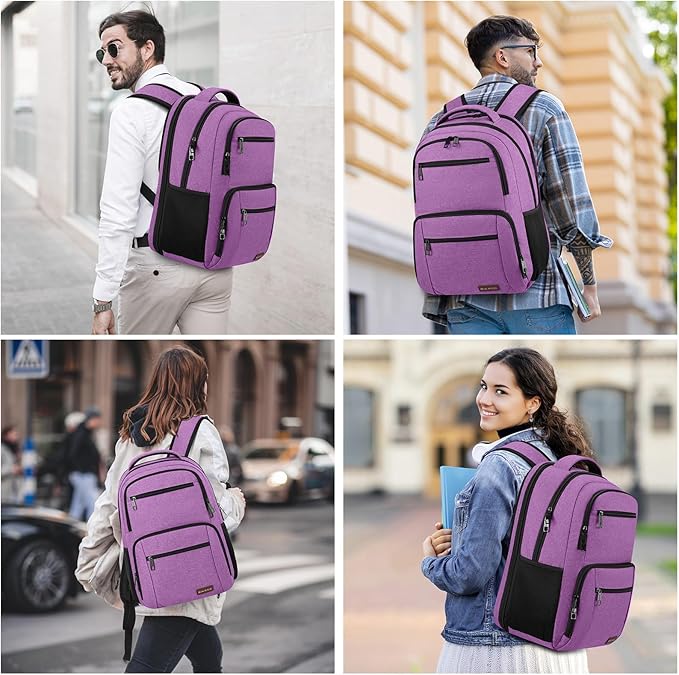 BIKROD Backpack for Girls Women, School Backpack for Teen Boys, Lightweight Casual High School Bookbag, Daily-use Travel Laptop Backpack with USB Charging Port Fits 15.6 Inch Notebook