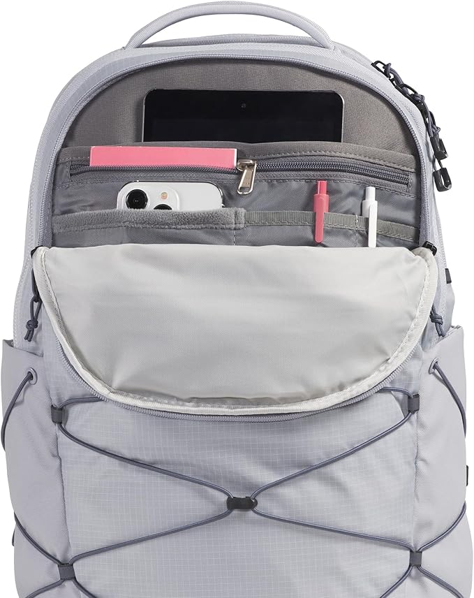 The North Face Women's Borealis Commuter Laptop Backpack - Everyday Travel Bag, Laptop Sleeve, Reflective Details, Blue Flax/Twilight Galaxy, One Size