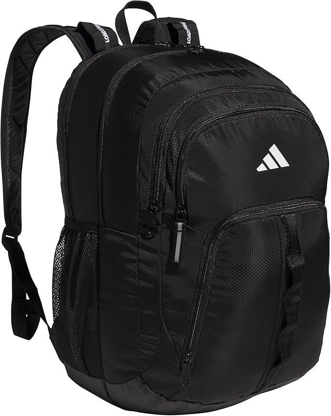 adidas Primetime Large Backpack for women and men, big bag with laptop sleeve